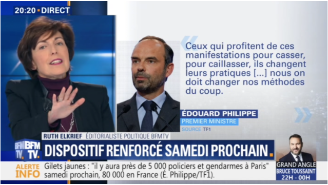 Gilets Jaunes Bfmtv Défend La Doctrine Du Maintien De L